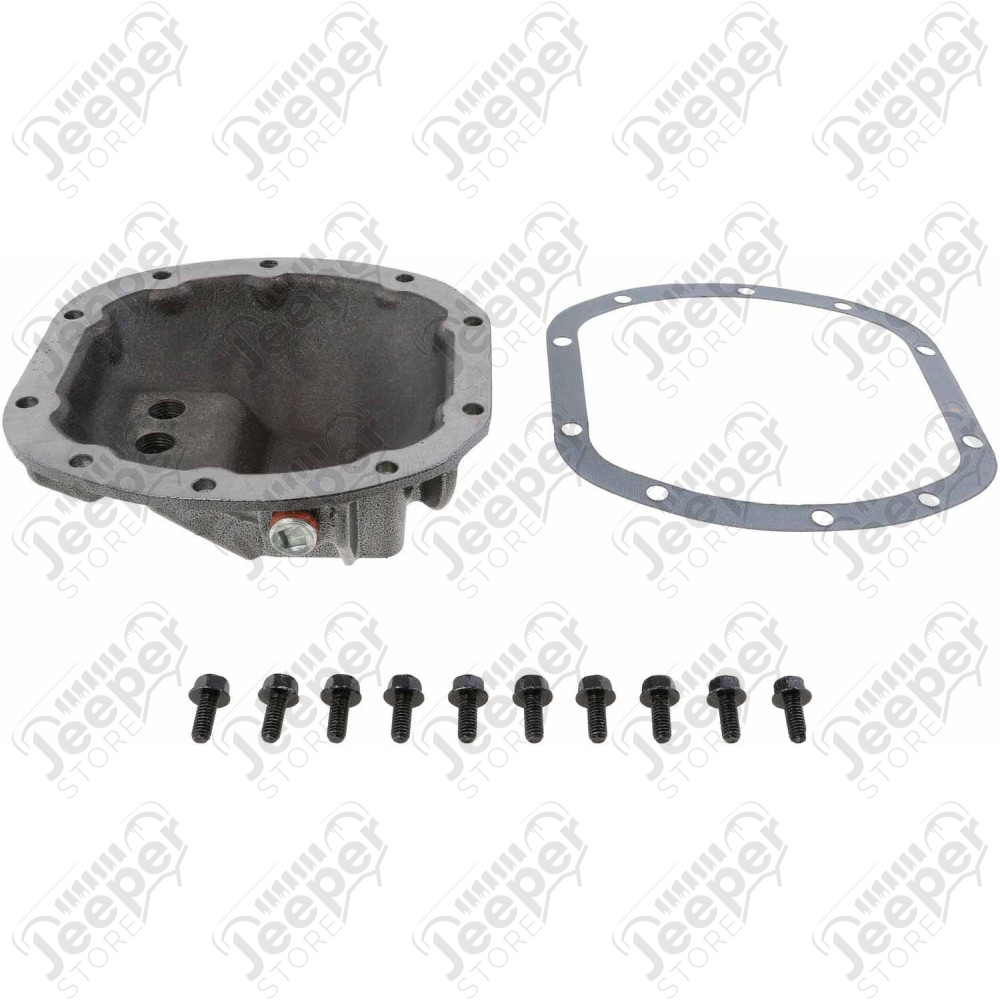 Couvercle (coquille) de pont avant renforcé de marque DANA SPICER pour Dana 30 Jeep CJ, Wrangler YJ, TJ, JK, Cherokee XJ, Grand Cherokee ZJ, ZG, WJ, WG - 10023534