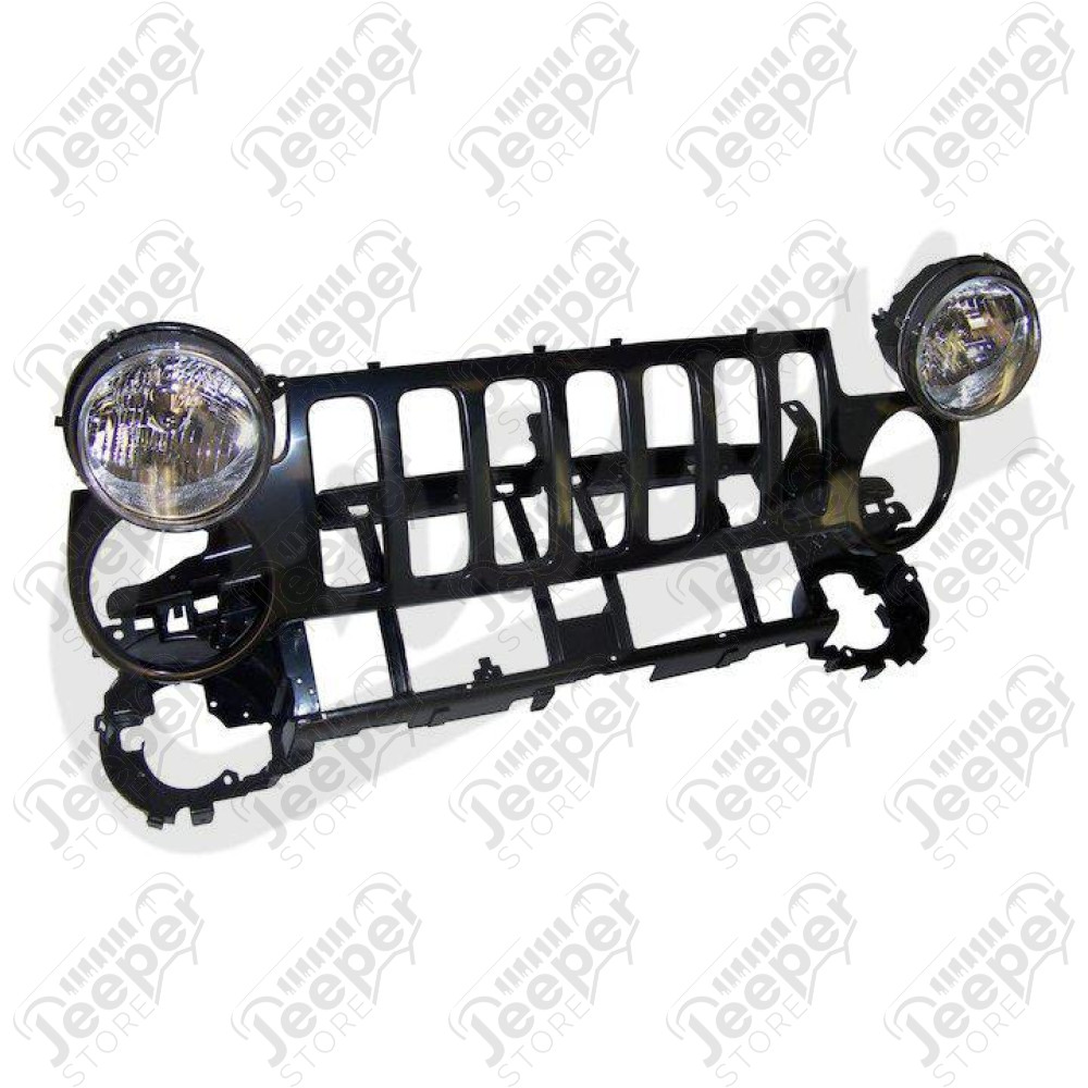 Kit face avant calandre, sous calandre et phares US pour Jeep Cherokee Libertry KJ (phase 1)
