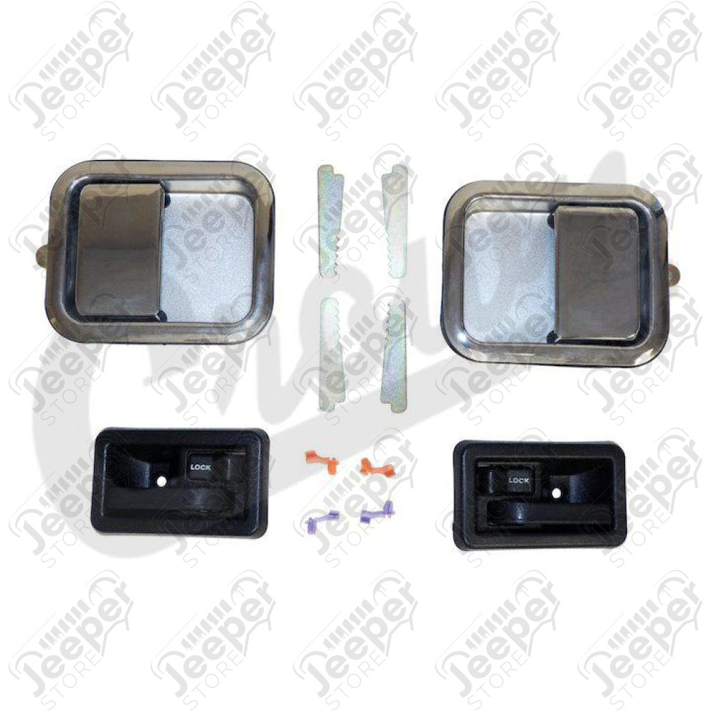 Door Handle Kit (Full Set-Chrome)