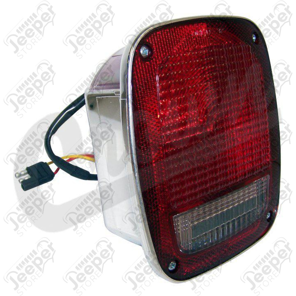 Tail Lamp with Side Marker (Left-Chrome)