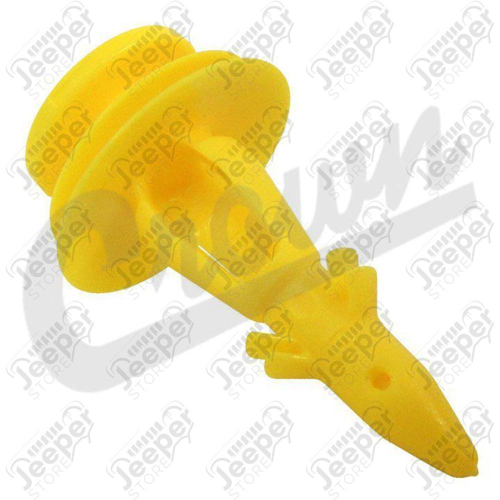 Clip plastique jaune pour garniture en plastique de hayon coffre Jeep Grand Cherokee ZJ, ZG, WJ, WG - 6502991