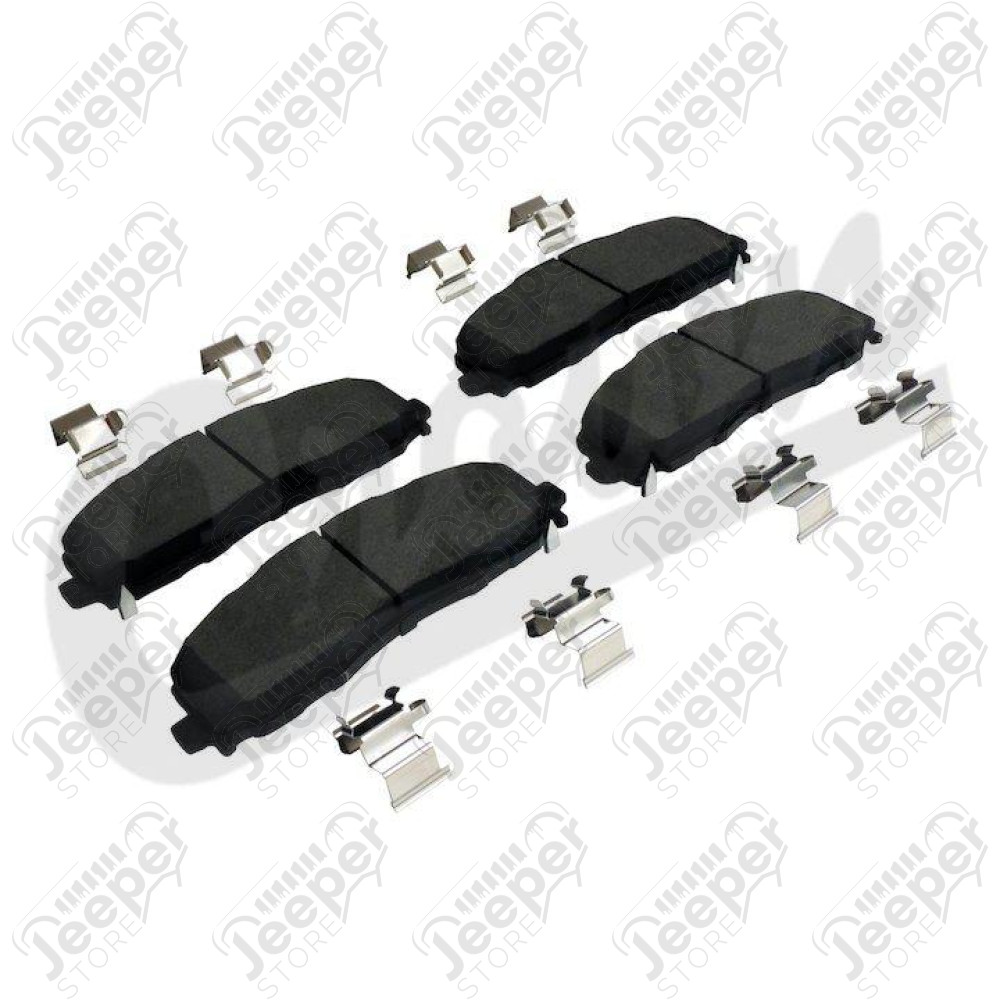 Kit de plaquettes de frein avant (avec clips) pour Jeep Wrangler JL - Avec des disques de frein avant de 1,1 pouce (2,79cm) d'épaisseur. - 68456066AA / 68456066 / CR-68456066AA / 0321.30