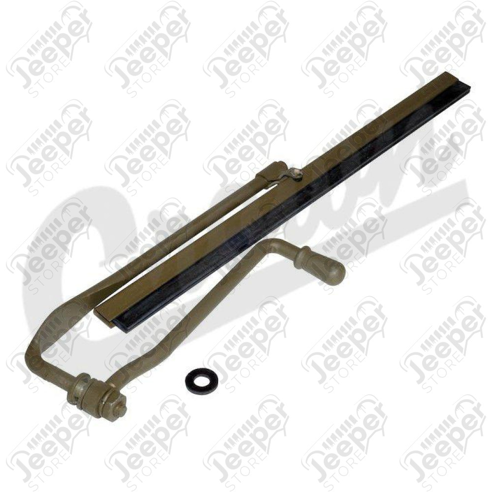 Bras d'essuie place avec balai d'essuie place de 9.50" (24.13cm) pour commande manuelle pour Jeep Willys MB et Ford GPW