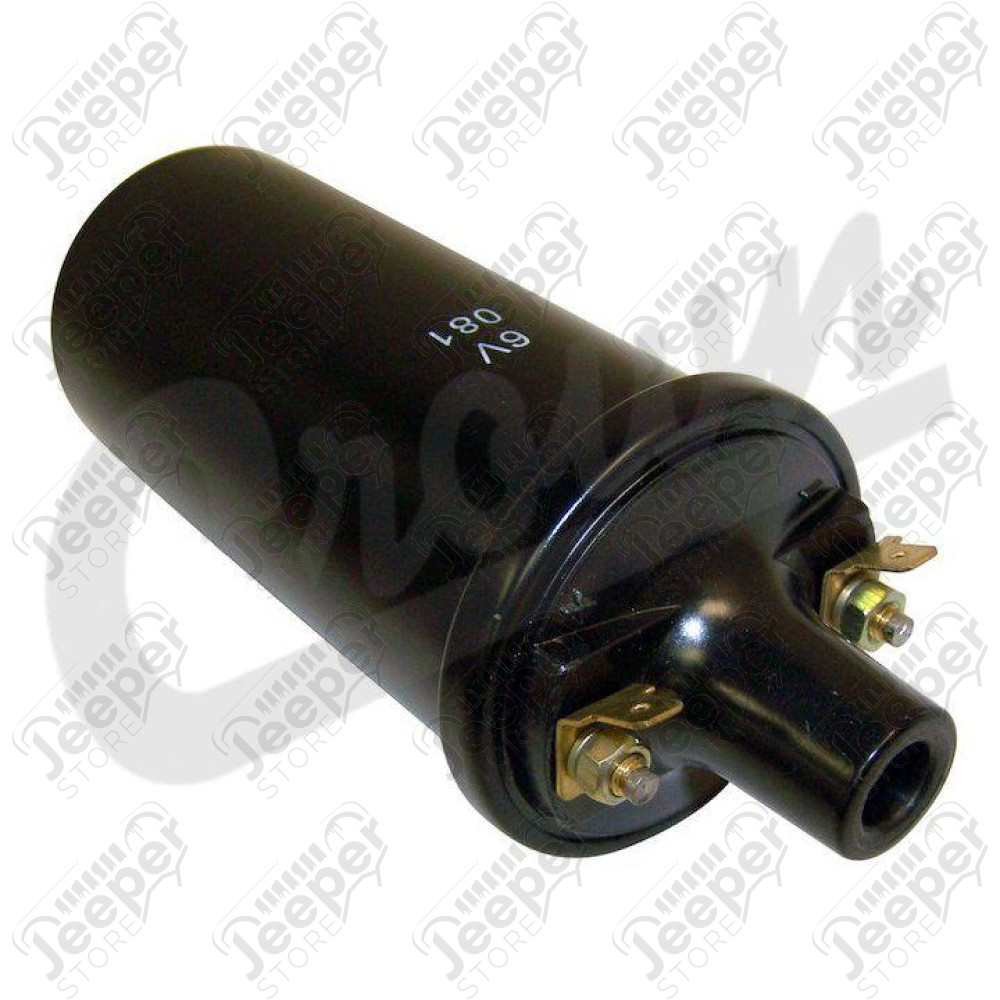 Bobine d'allumage 6 Volts pour Jeep Willys MB, CJ2A, CJ3A, CJ3B, CJ5, CJ6 - 649712