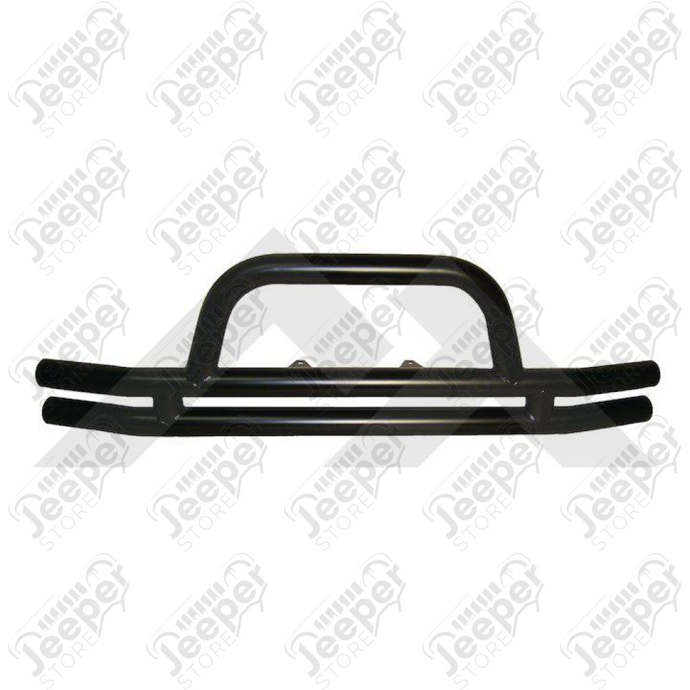 Pare chocs avant double tubes acier couleur noir pour Jeep Wrangler JK, JL, Gladiator JT