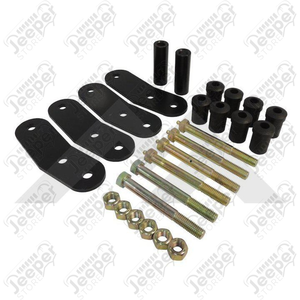 Kit 2 jumelles arrière boomerang +1,5" (long 13,34cm) pour Jeep CJ5, CJ7, CJ8