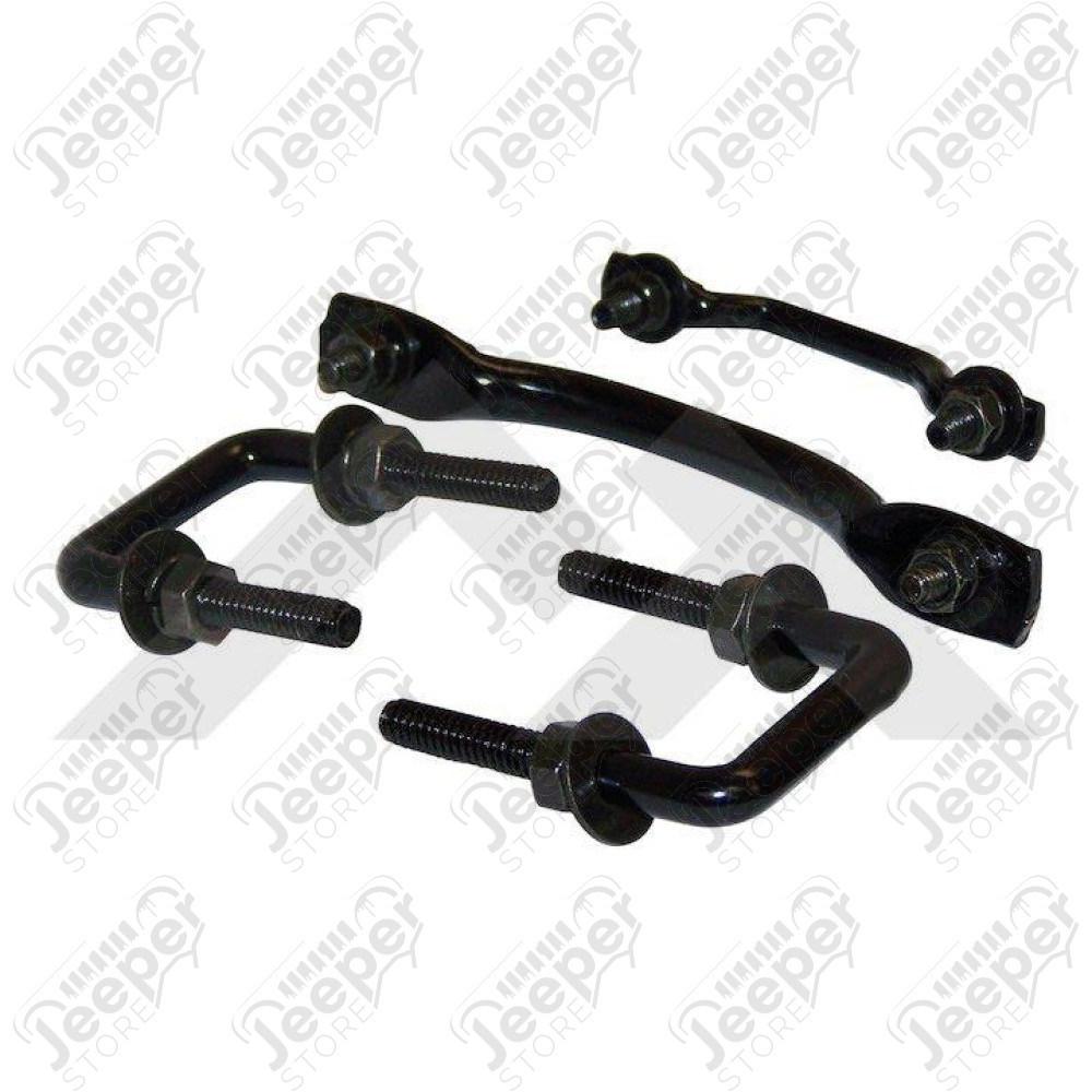 Windshield Tie Down Kit (Black)