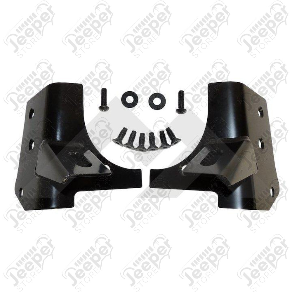 Windshield Light Bracket Kit (Black)