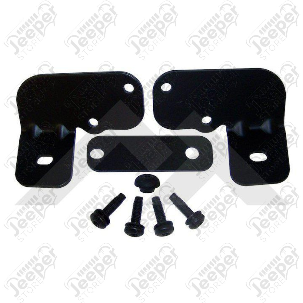 Windshield Light Bracket Kit (Black)