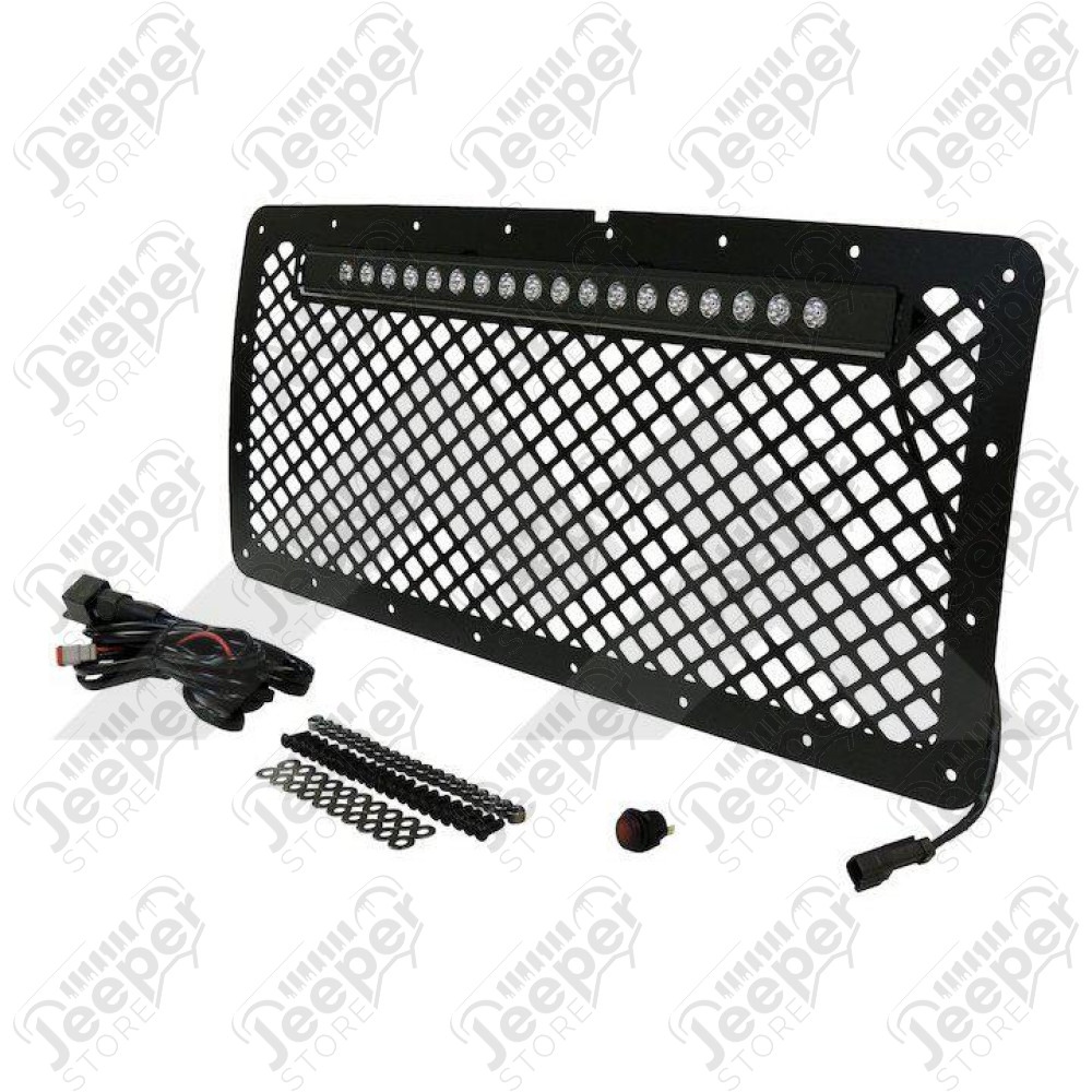 Grille & LED Light Bar Kit (Aluminum)