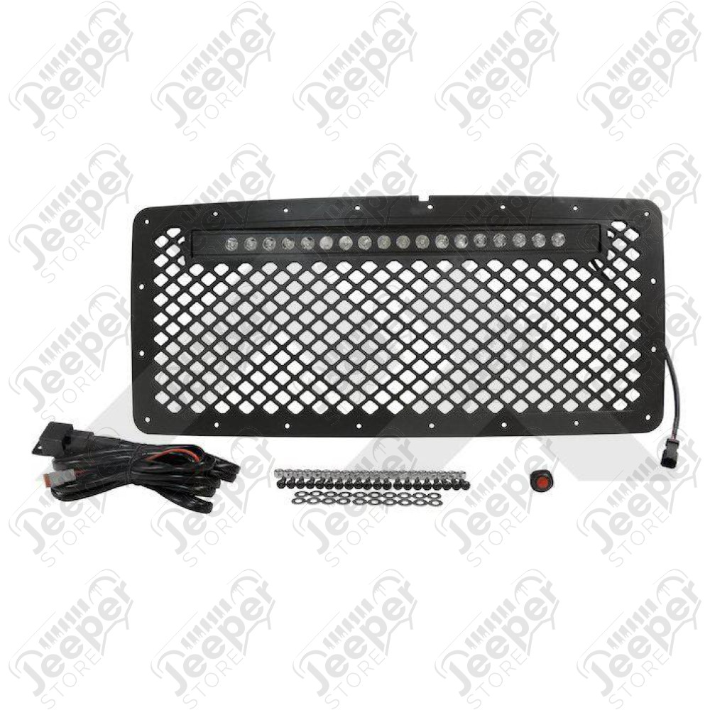 Grille & LED Light Bar Kit (Stainless)