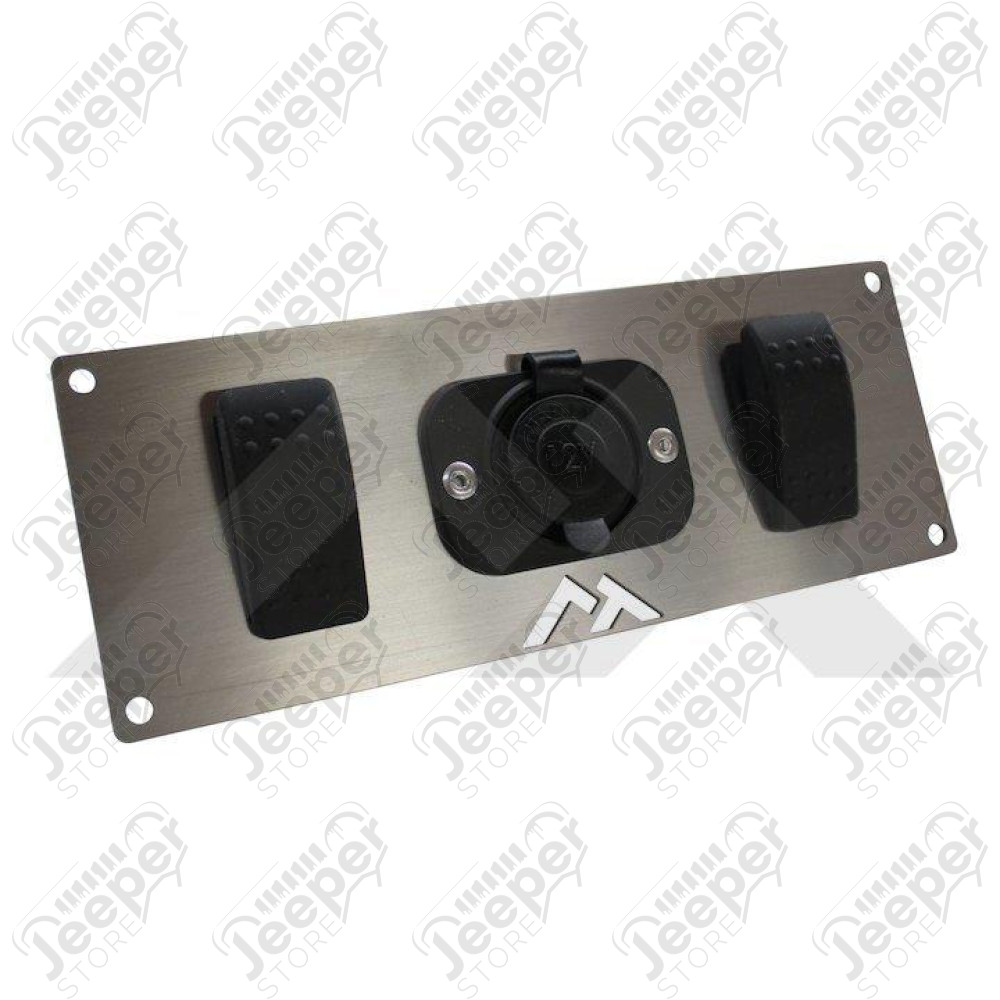 Switch Plate w/ Rocker Switches & Power Socket