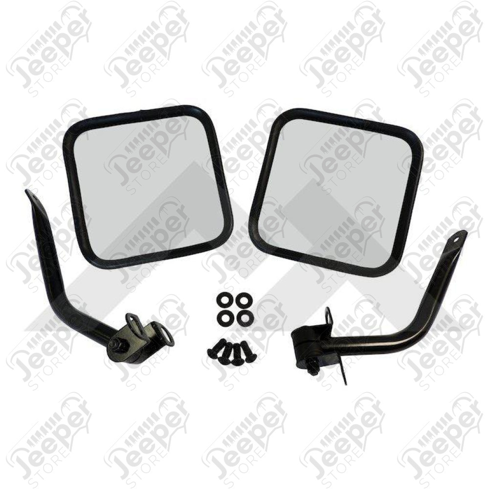Complete Side Mirror Set (Black)