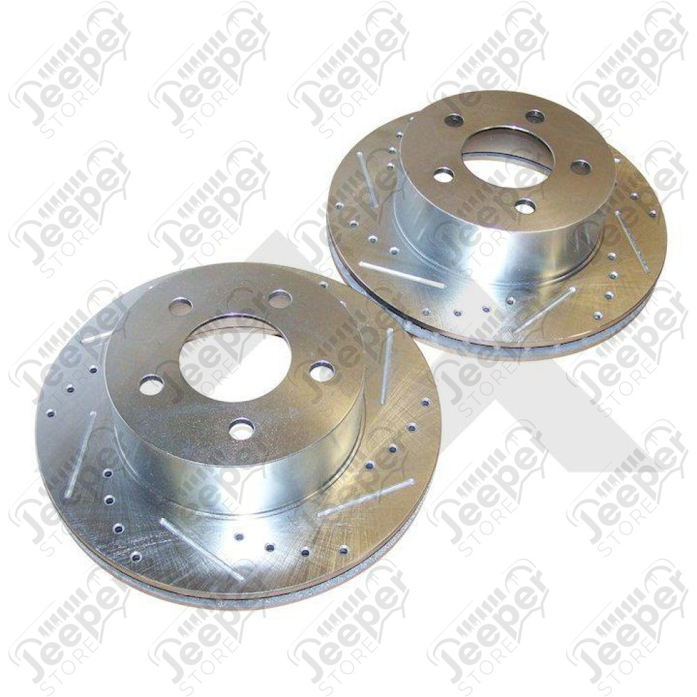 Brake Rotor Set (Front Drilled & Slotted)