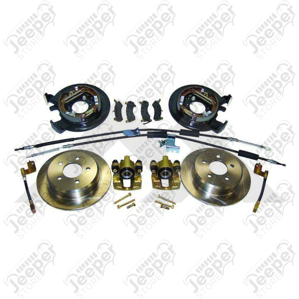 Kit conversion frein à disques à l'arrière Jeep Wrangler TJ et Grand Cherokee ZJ, ZG