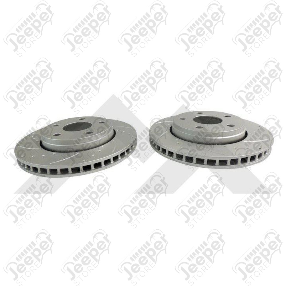 Brake Rotor Set (Front Drilled & Slotted)
