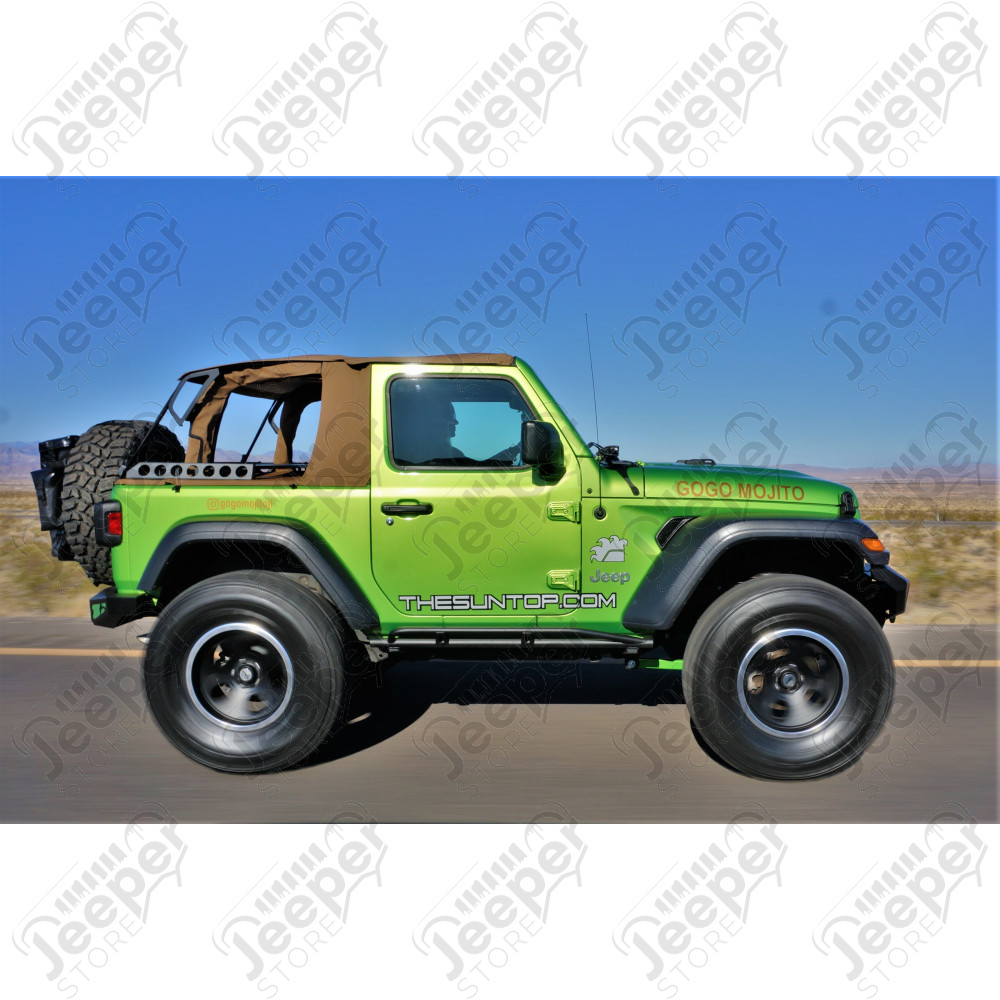 Bâche complète Suntop Cargo Top JL2, couleur: Sable (Deep Sand) pour Jeep Wrangler JL (2 portes)