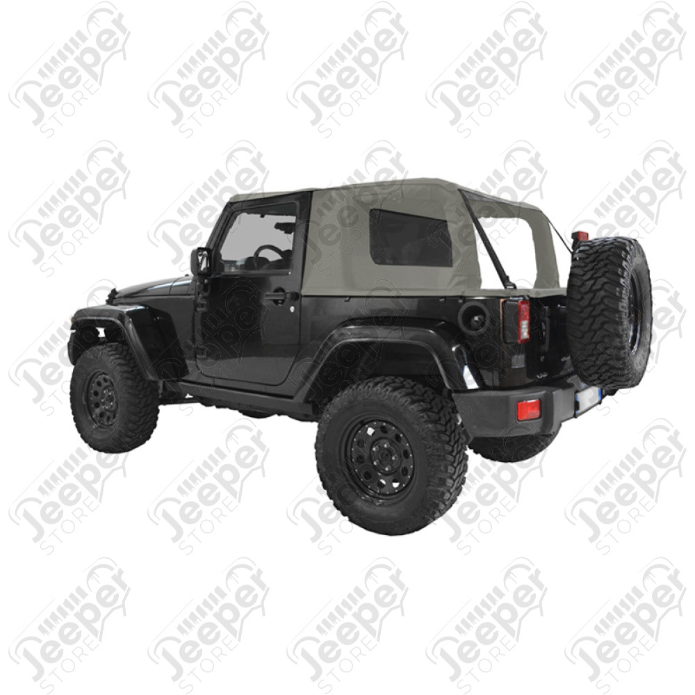 Bâche complète Suntop Cargo Top JL2, couleur: Khaki (Military Green) pour Jeep Wrangler JL (2 portes)