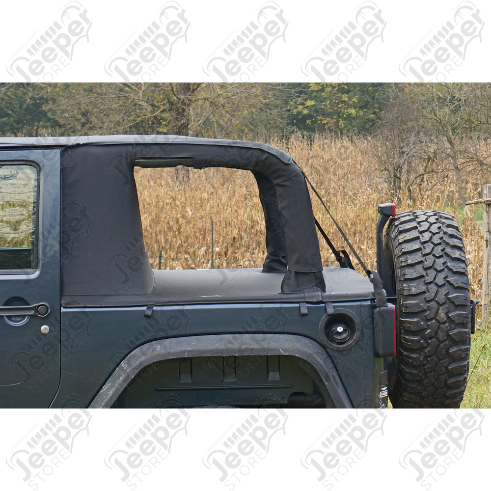 Bâche complète Cargo Top U2, couleur: noir (Black Diamond) pour Jeep Wrangler JK (2 portes)
