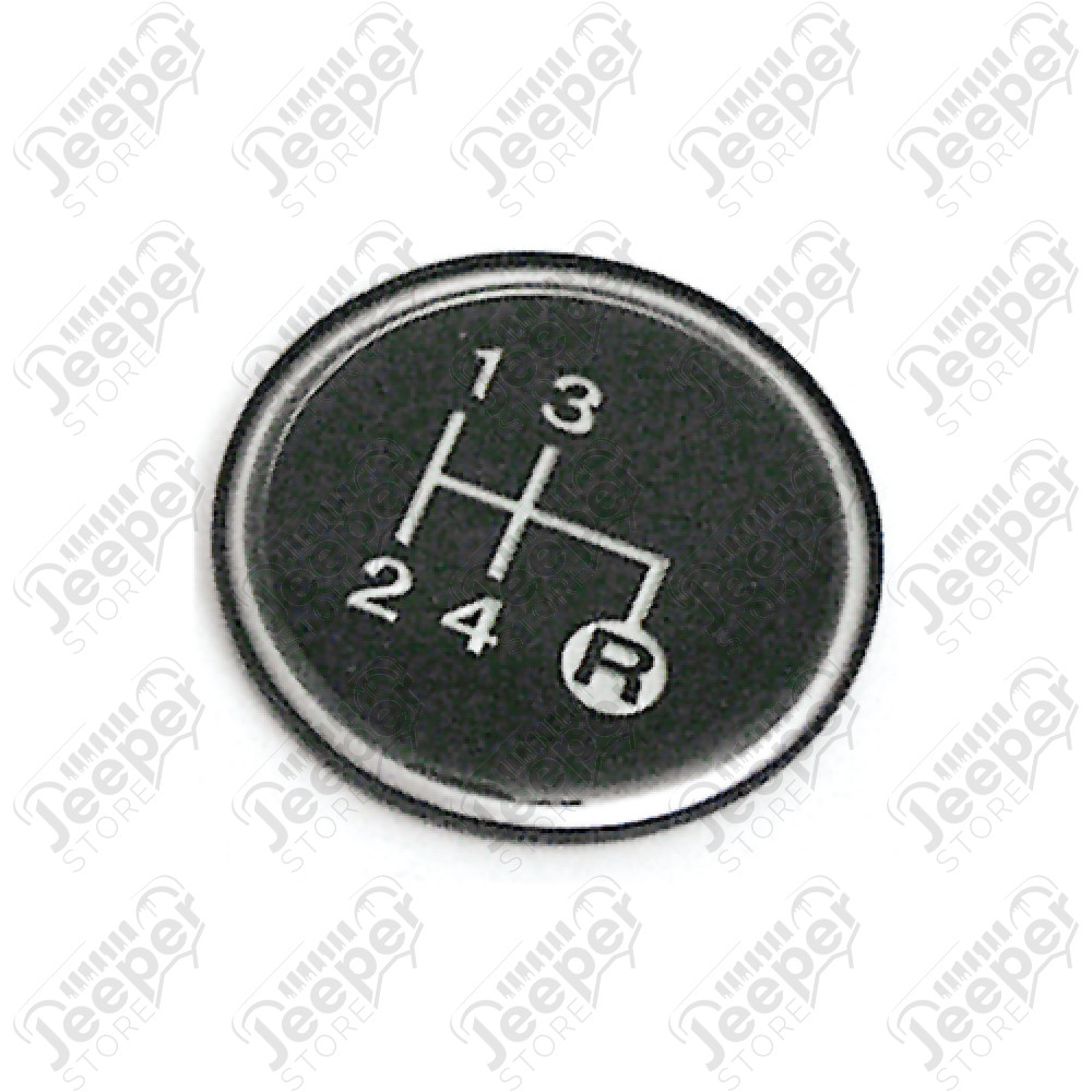 Pastille pour pommeau de levier de vitesses boite T176 / T177 pour Jeep CJ