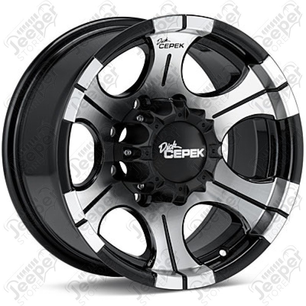 Jante Dick Cepek 2 Black 9x17 / 5X114.3 / ET : -12 - Jante alu 4x4 17 pouces - DC1179421