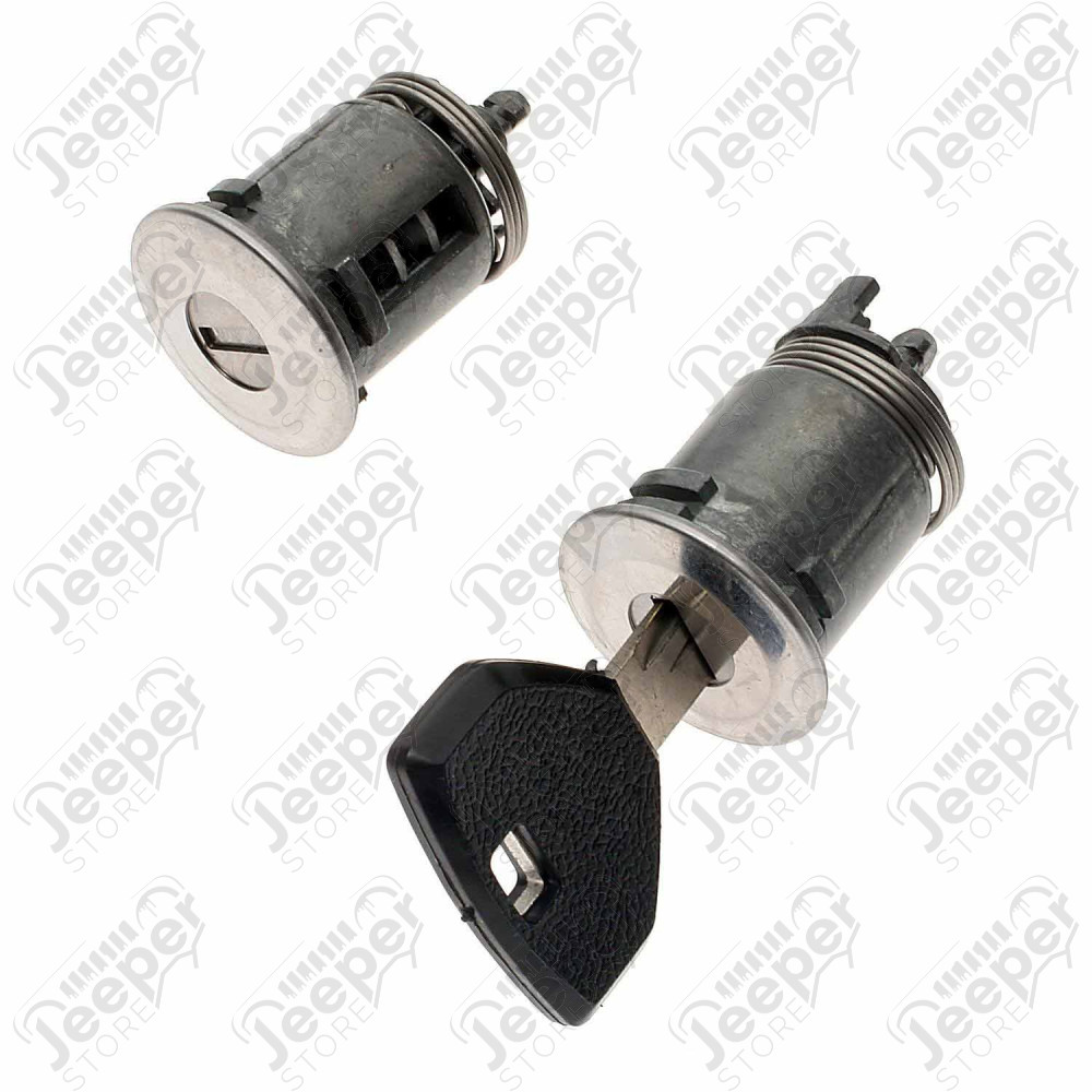 Kit de 2 serrures de porte avec 1 clef pour Jeep Wrangler YJ et Cherokee XJ - SMP-DL22 / 4637581