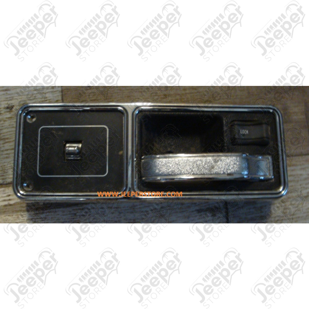 Occasion : Poignée complète avec boutons coté arrière gauche (4 portes) pour Jeep Cherokee XJ Limited