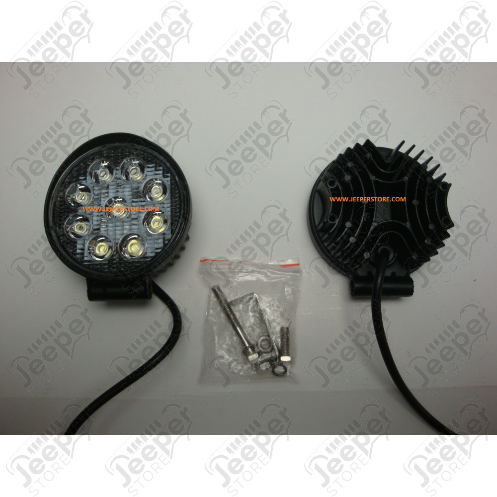 Feu Longue portée rond à LED 27W - 1755 lumens (diamètre: 11.5cm) - BATFT030R