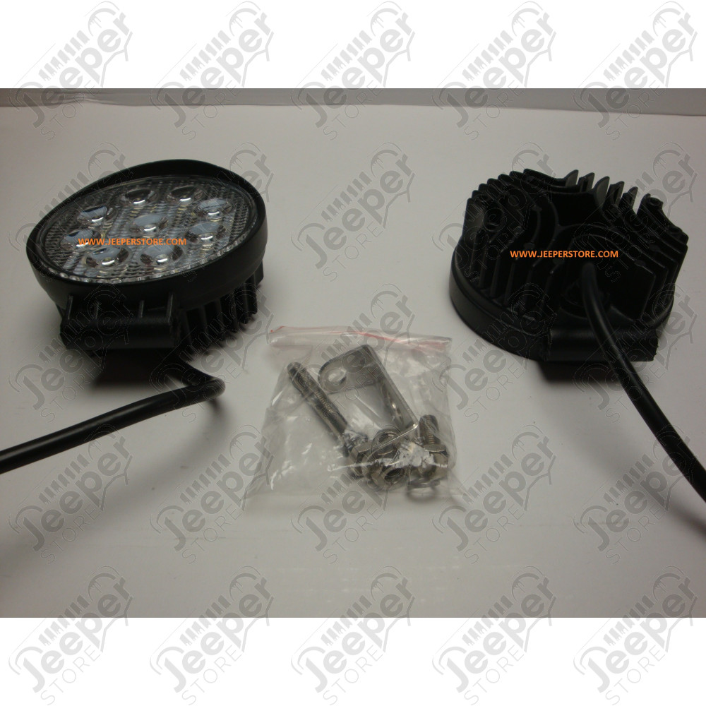 Feu Longue portée rond à LED 27W - 1755 lumens (diamètre: 11.5cm) - BATFT030R
