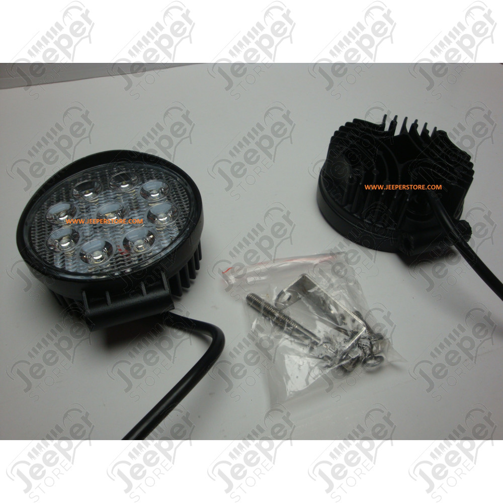 Feu Longue portée rond à LED 27W - 1755 lumens (diamètre: 11.5cm) - BATFT030R