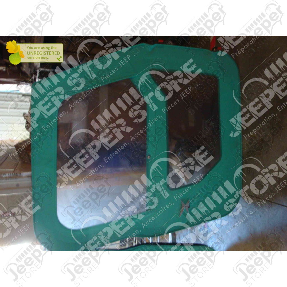 New Old Stock: Kit de 2 portes en toile (couleur: verte) Jeep Wrangler TJ