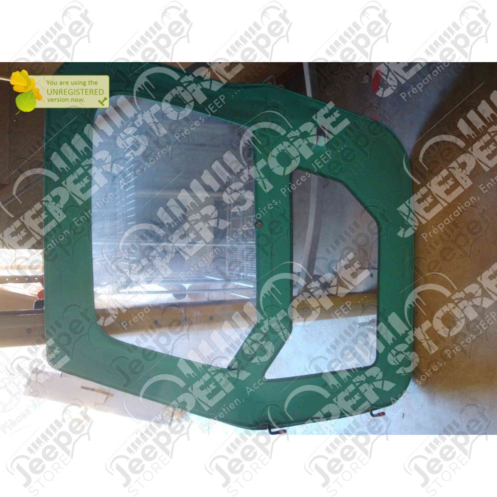 New Old Stock: Kit de 2 portes en toile (couleur: verte) Jeep Wrangler TJ