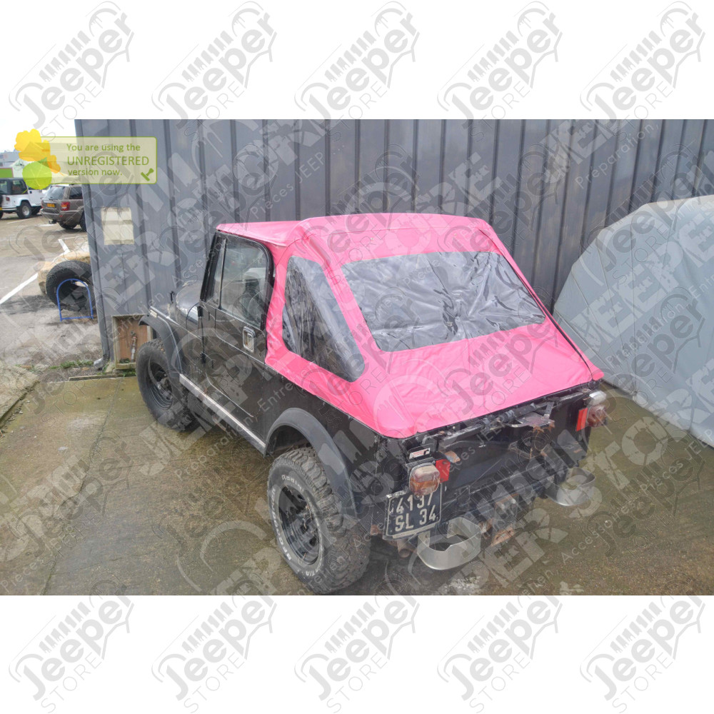 New Old Stock: Bache Kayline "FastBack" (couleur: rose) pour Jeep CJ7 et Wrangler YJ