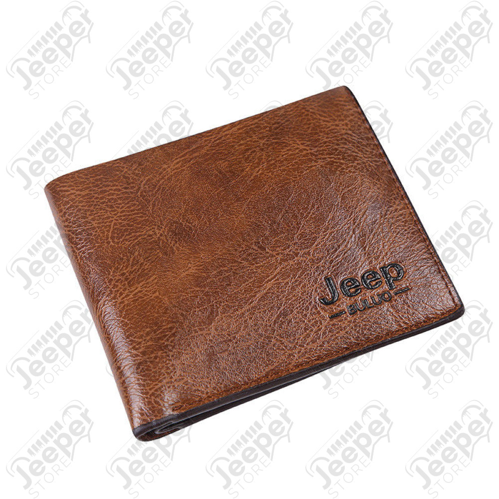 Portefeuille Jeep pour homme - Couleur : marron clair