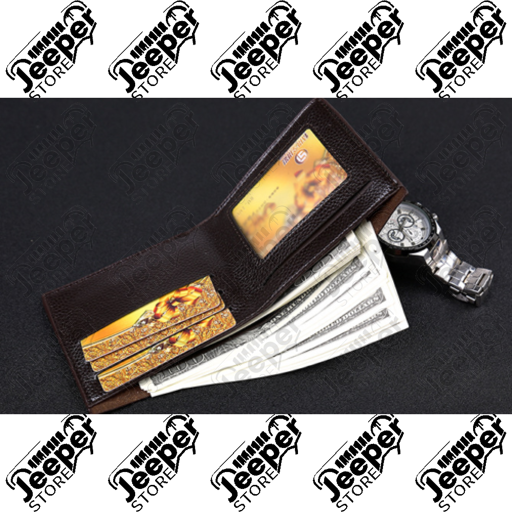 Portefeuille Jeep pour homme - Couleur : marron foncé