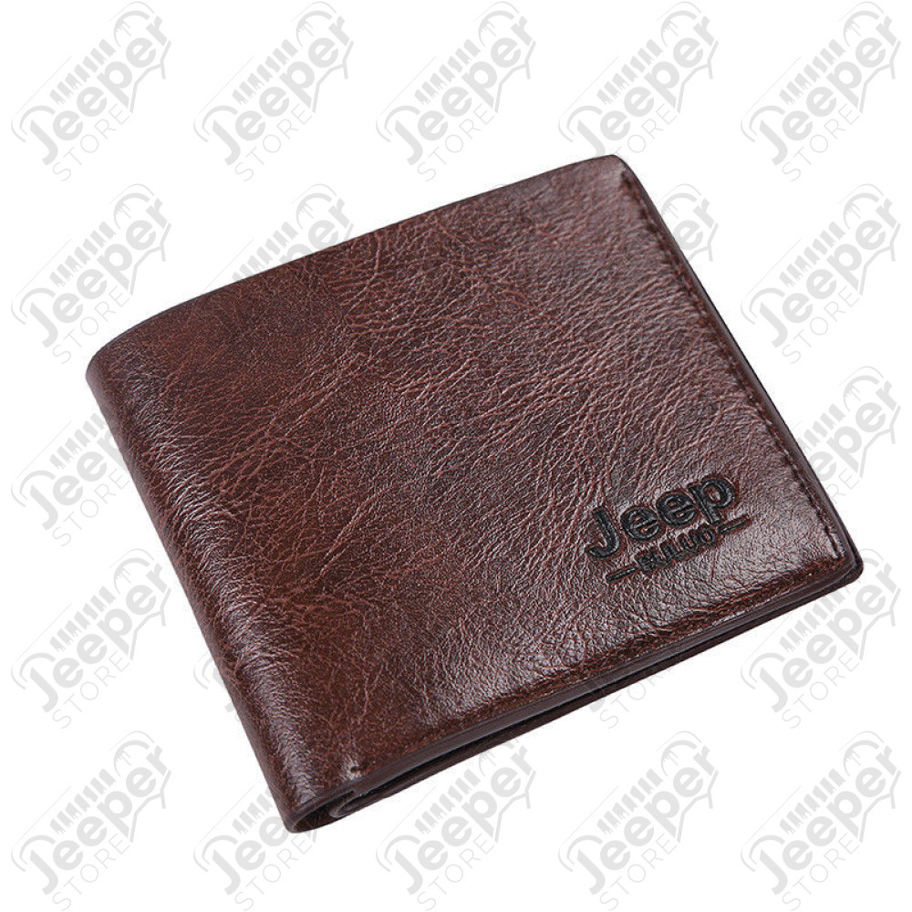 Portefeuille Jeep pour homme - Couleur : marron foncé