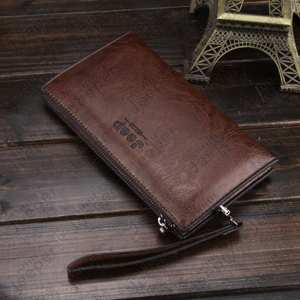 Sacoche à main pour homme - Couleur : marron foncé