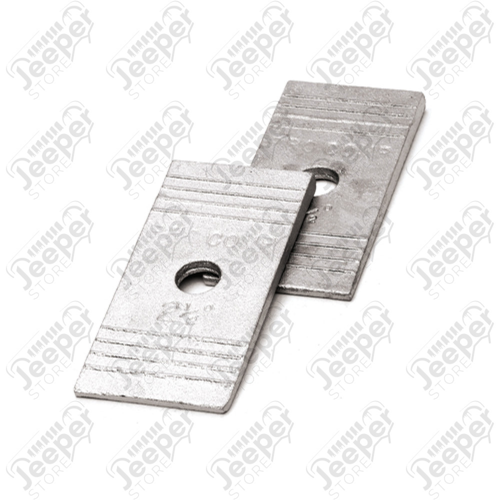 Kit de 2 cales d'inclinaison pour essieux 2.5° en aluminium pour Jeep CJ, YJ, MJ, XJ 