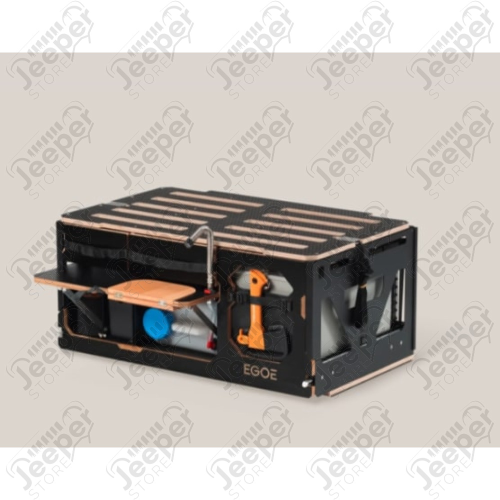 Kit rangements, cuisine et lit pour Jeep Wrangler JK Unlimited (4 portes) - EGOE Nest - Supertramp 300 - NEstbox