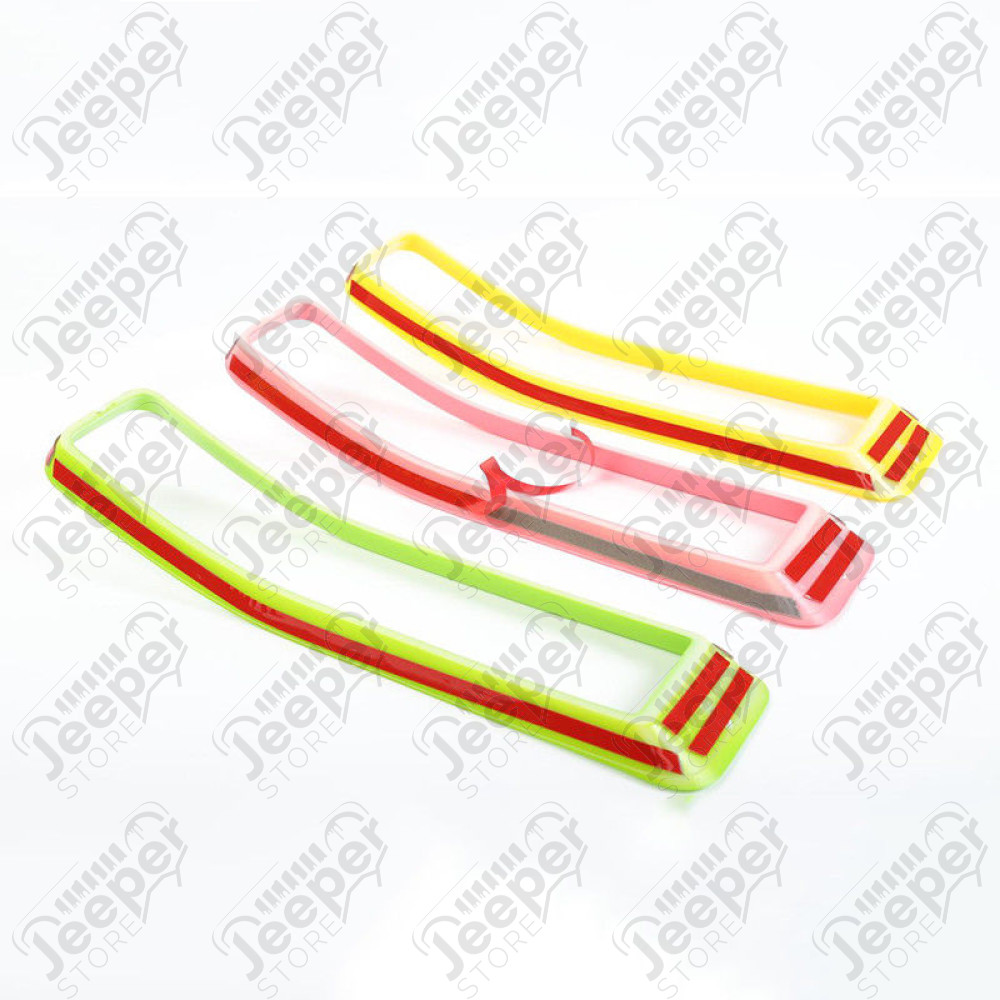 Kit d'inserts multicolore (enjoliveurs) de calandre pour Jeep Wrangler JL