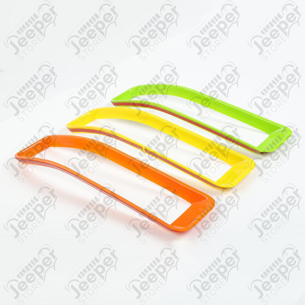 Kit d'inserts multicolore (enjoliveurs) de calandre pour Jeep Wrangler JL