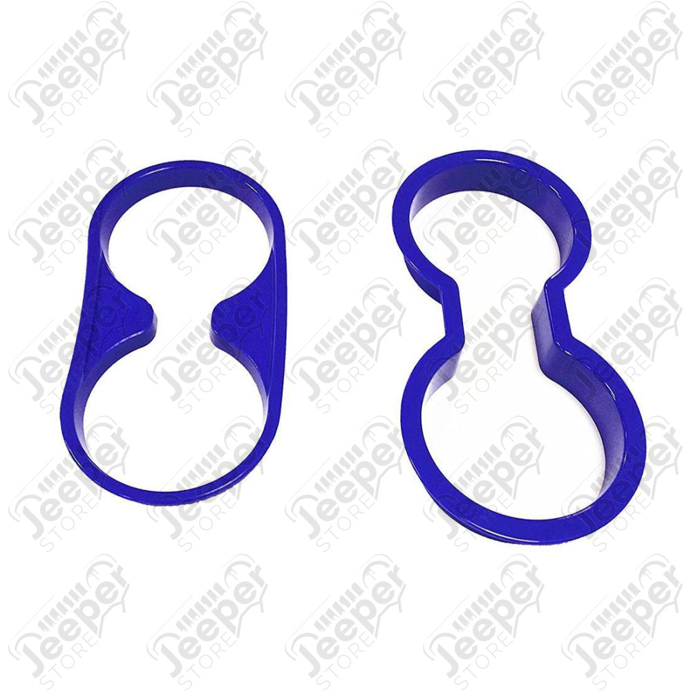 Kit d'enjoliveurs de tableau de bord et portes (18 pièces) (couleur: bleu) pour Jeep Wrangler JK