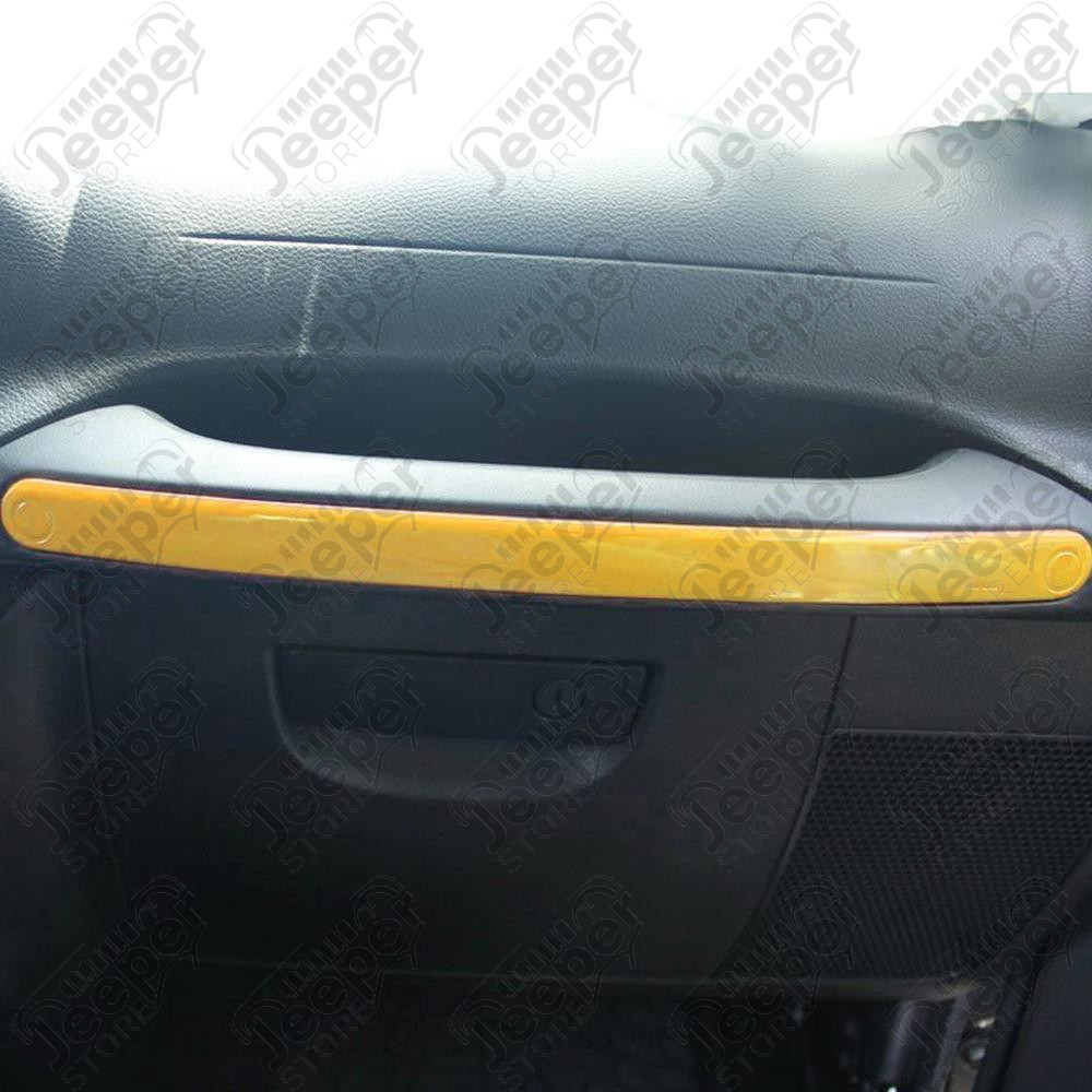 Kit d'enjoliveurs de tableau de bord et portes (18 pièces) (couleur: jaune) pour Jeep Wrangler JK