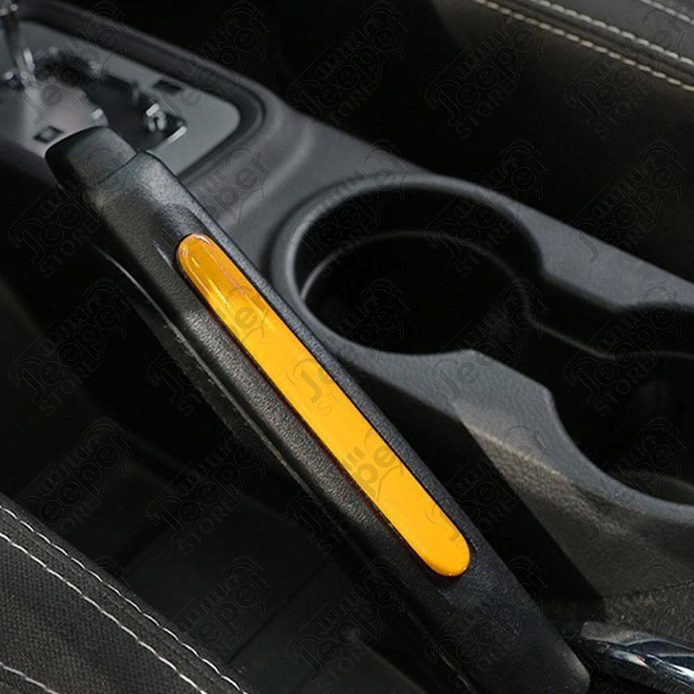 Kit d'enjoliveurs de tableau de bord et portes (18 pièces) (couleur: jaune) pour Jeep Wrangler JK