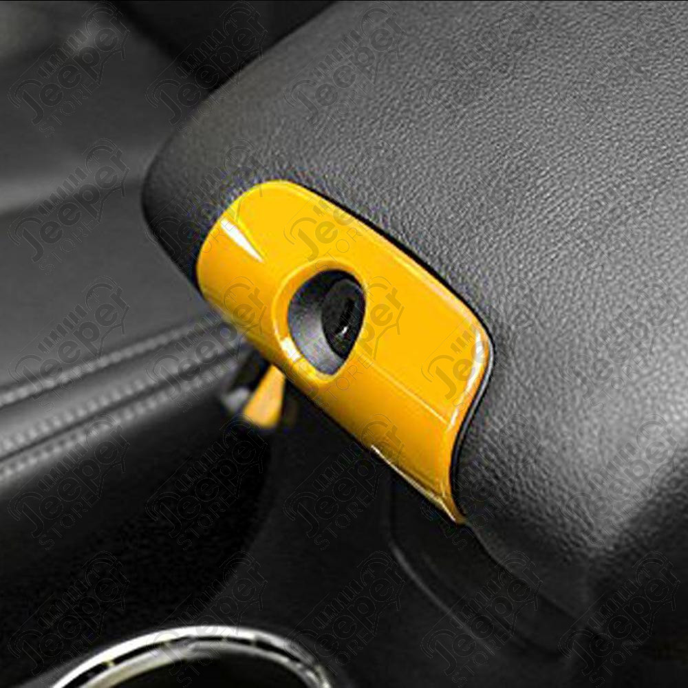 Kit d'enjoliveurs de tableau de bord et portes (18 pièces) (couleur: jaune) pour Jeep Wrangler JK
