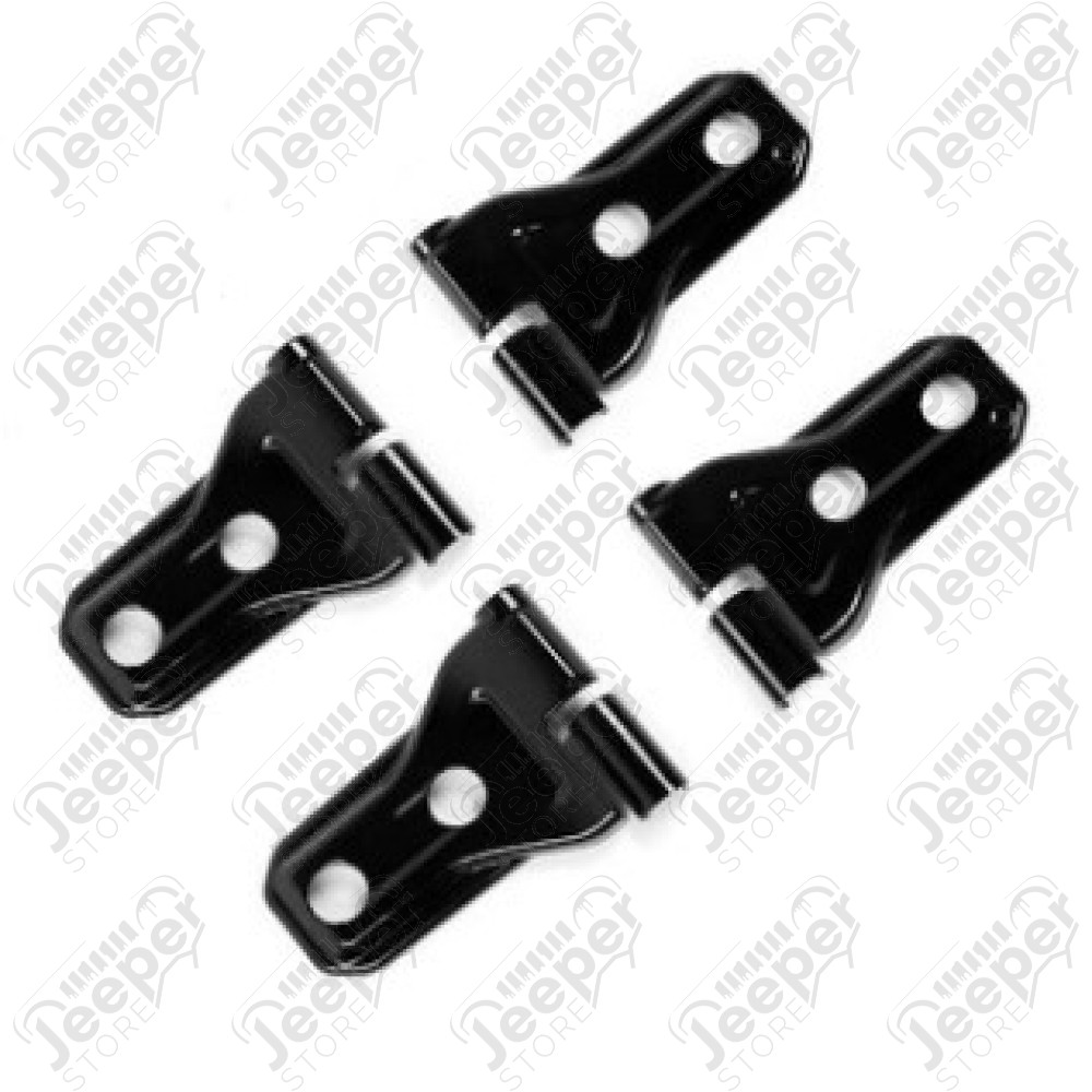 <p>Kit enjoliveurs de charnières de portes (couleur: noire) Jeep Wrangler JL   (Kit pour 2 portes, gauche et droite, si pour JL Unlimited prendre 2 kits pour faire 4 portes).</p>
