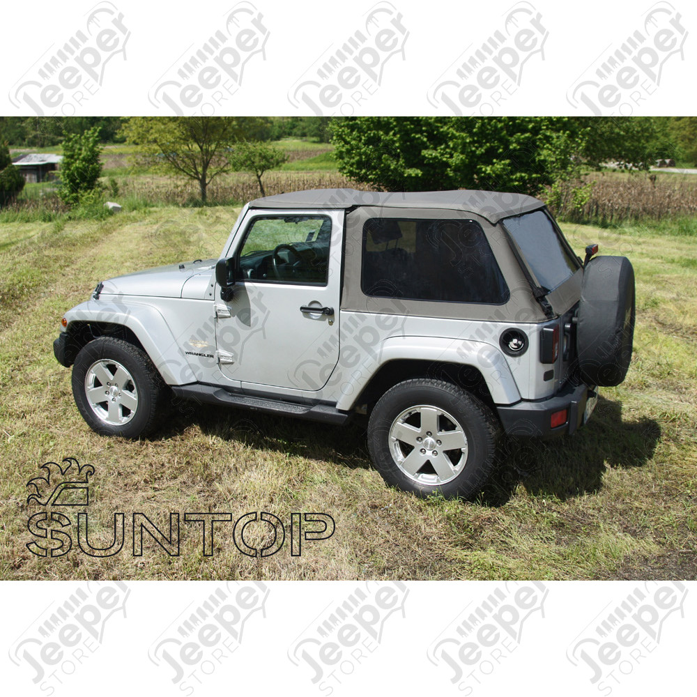 Bâche complète Fastback Top U2, couleur: Sable (Deep Sand) pour Jeep Wrangler JK (2 portes)