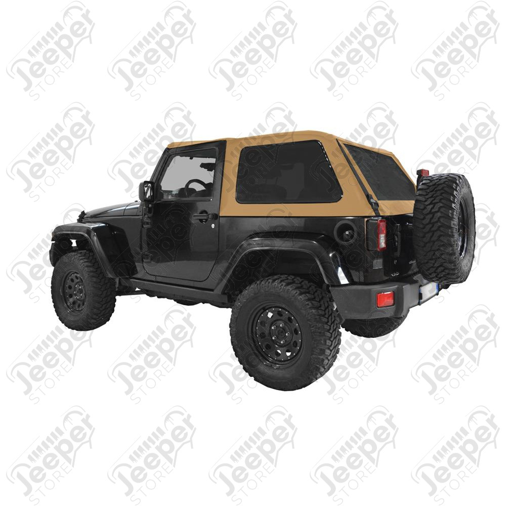 FBTU2JKDS Bâche complète Fastback Top U2, couleur: Sable (Deep Sand) pour Jeep Wrangler JK (2 portes)