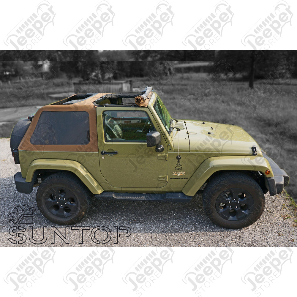 Bâche complète Suntop Fastback Top U2 - Couleur : Khaki (Military Green) - Jeep Wrangler JL (2 portes)