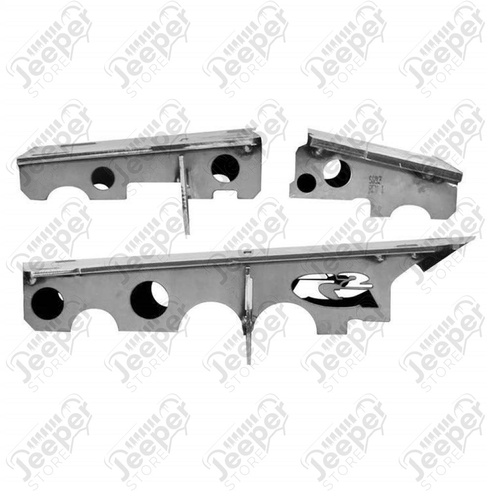 G2 68-2050 Kit de renfort de pont avant à souder (marque G2) pour Dana 30 Jeep Wrangler JK